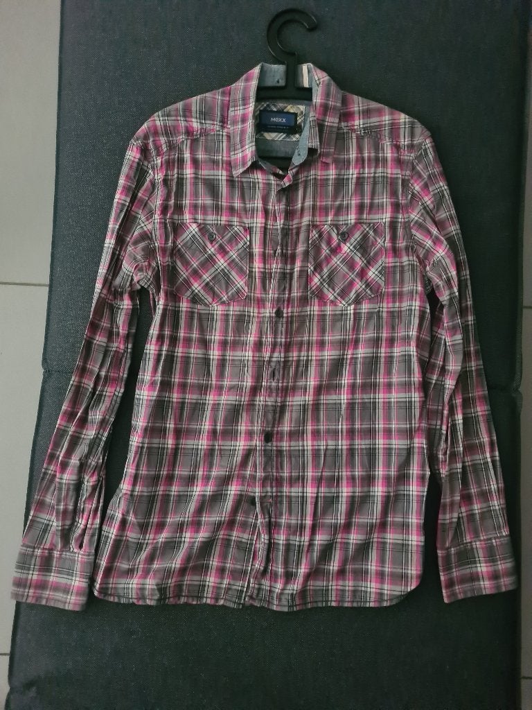 Geruit Hemd, Kleding | Heren, Mexx, Paars, Gedragen, Halswijdte 39/40 (M)