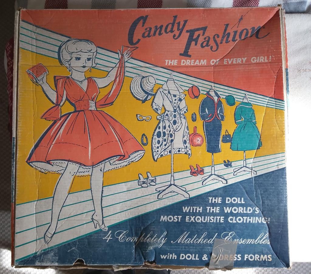 Vintage Candy Fashion pop in doos, Ophalen, Gebruikt, Pop