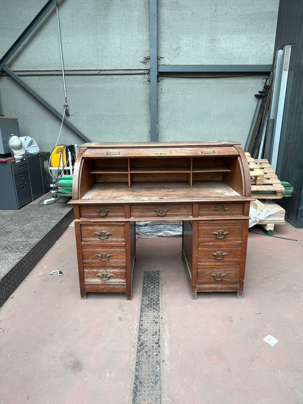 Bureau ancien de style américain, Maison & Meubles, Antique, Enlèvement, Comme neuf