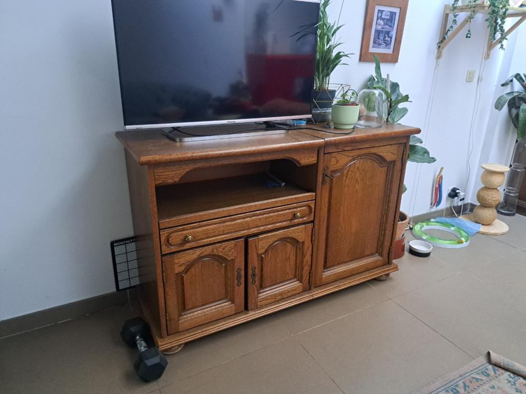 TV meubel / kast hout, super praktisch, Ophalen