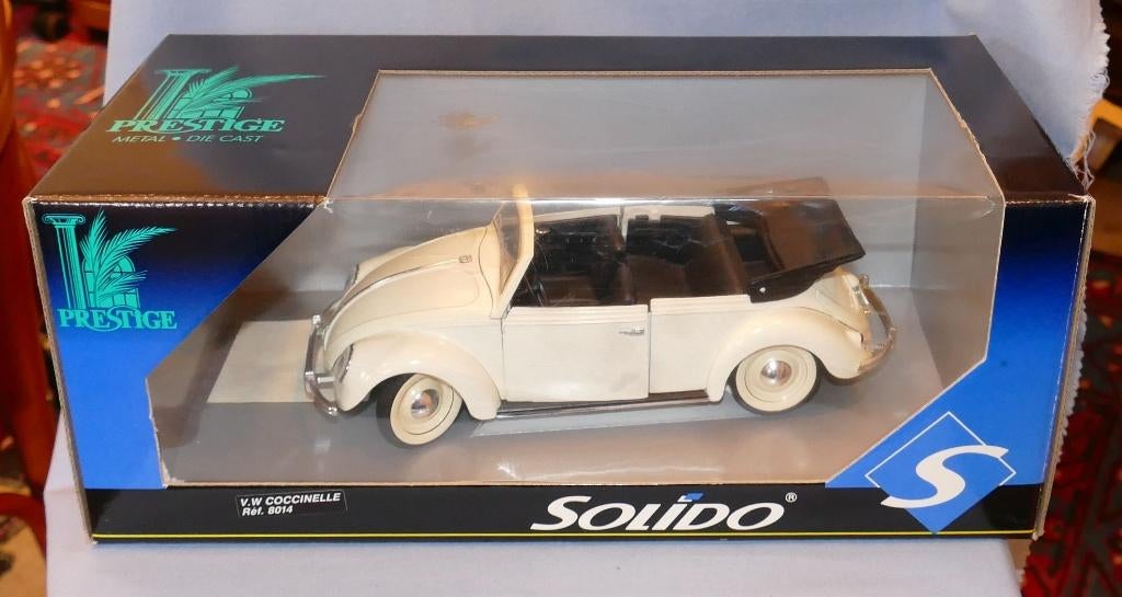 Stockverkoop Solido 1/18 : VW Volkswagen Kever Cabrio, Hobby en Vrije tijd, Modelauto's | 1:18, Verzenden, Nieuw, Auto, Solido