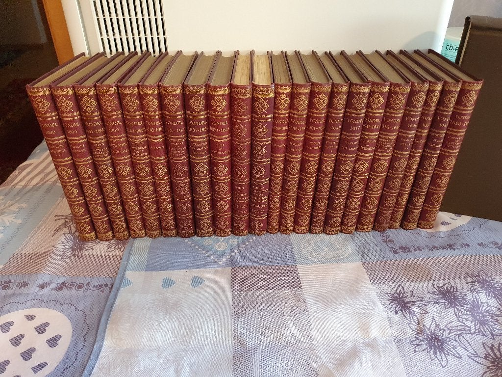 Decoratieve 22-delige set: De Werken van Vondel (ca. 1890), Diverse auteurs, Ophalen of Verzenden, Zo goed als nieuw, Nederland