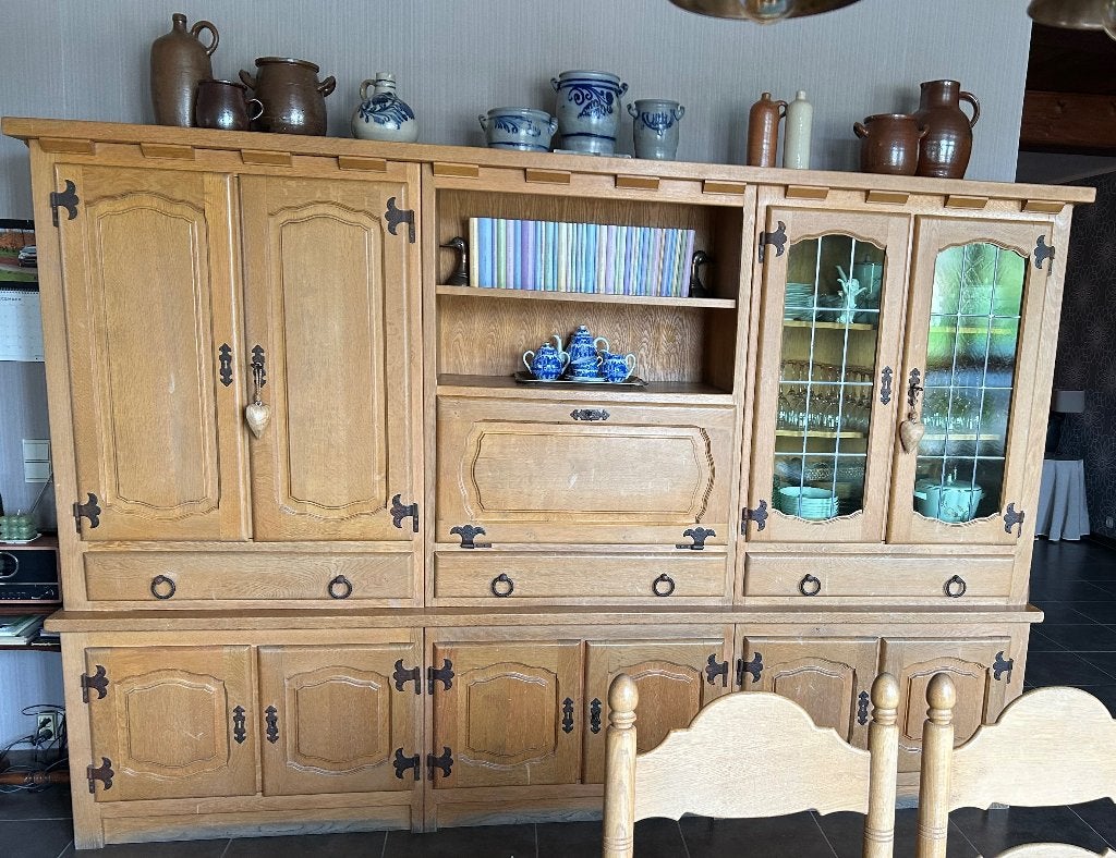 Eiken Eetkamer, Ophalen, Gebruikt, Eik, 4 tot 6 stoelen