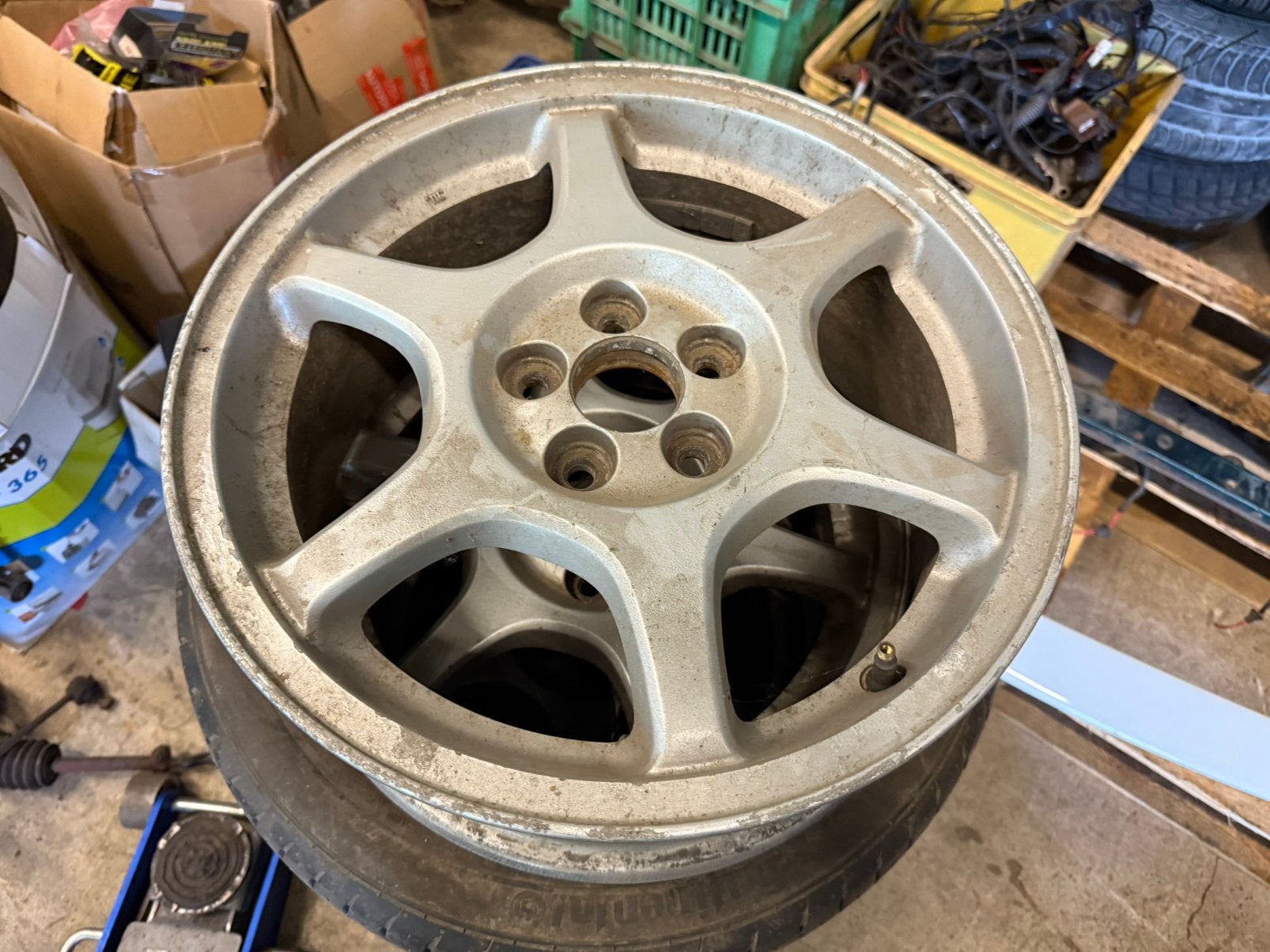 Subaru impreza gtt oem 16” velgen, Ophalen, Zo goed als nieuw