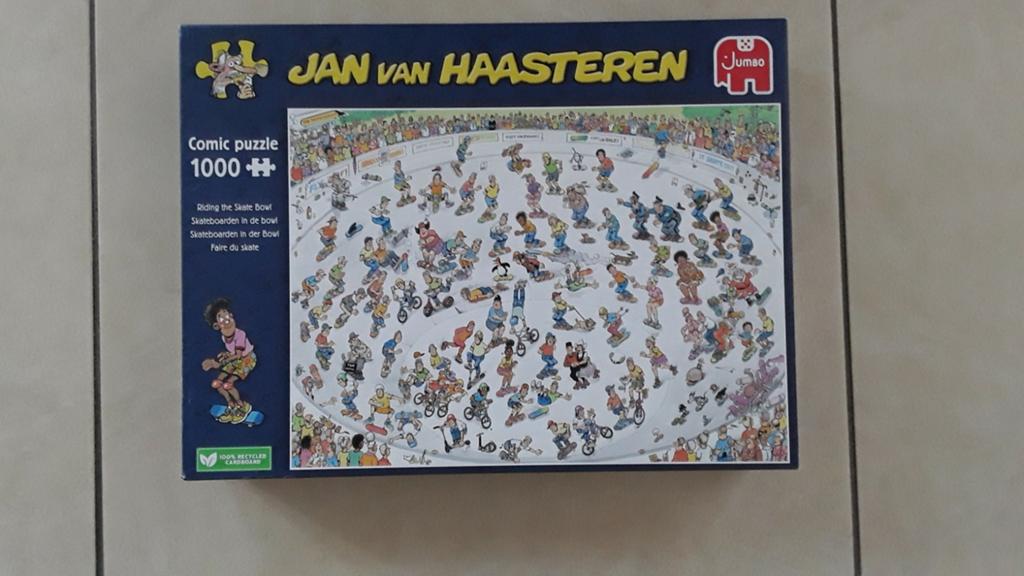 Puzzel Jan van haasteren Skateboarden in de bowl 1000 st, Ophalen of Verzenden, Zo goed als nieuw