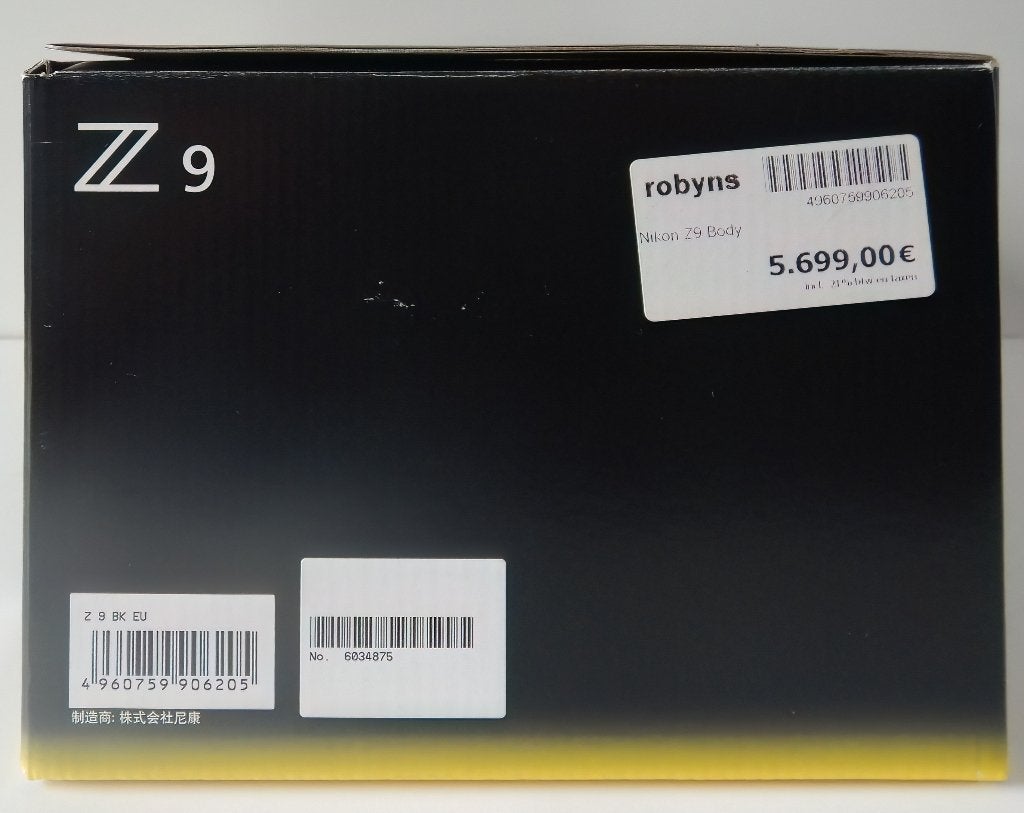 Z9, TV, Hi-fi & Vidéo, Sans zoom optique, Comme neuf, Enlèvement, Appareil photo hybride