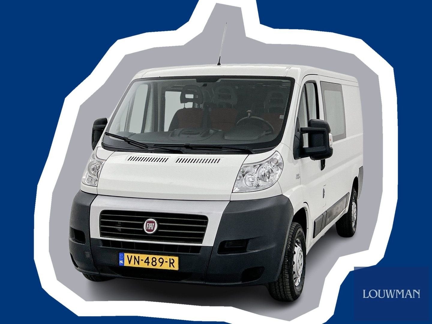 Fiat Ducato 30 2.3 MultiJet L2H1 DC Trekhaak Dubbele cabine, Parkeerassistent, Wit, Bedrijf, 0 g/km