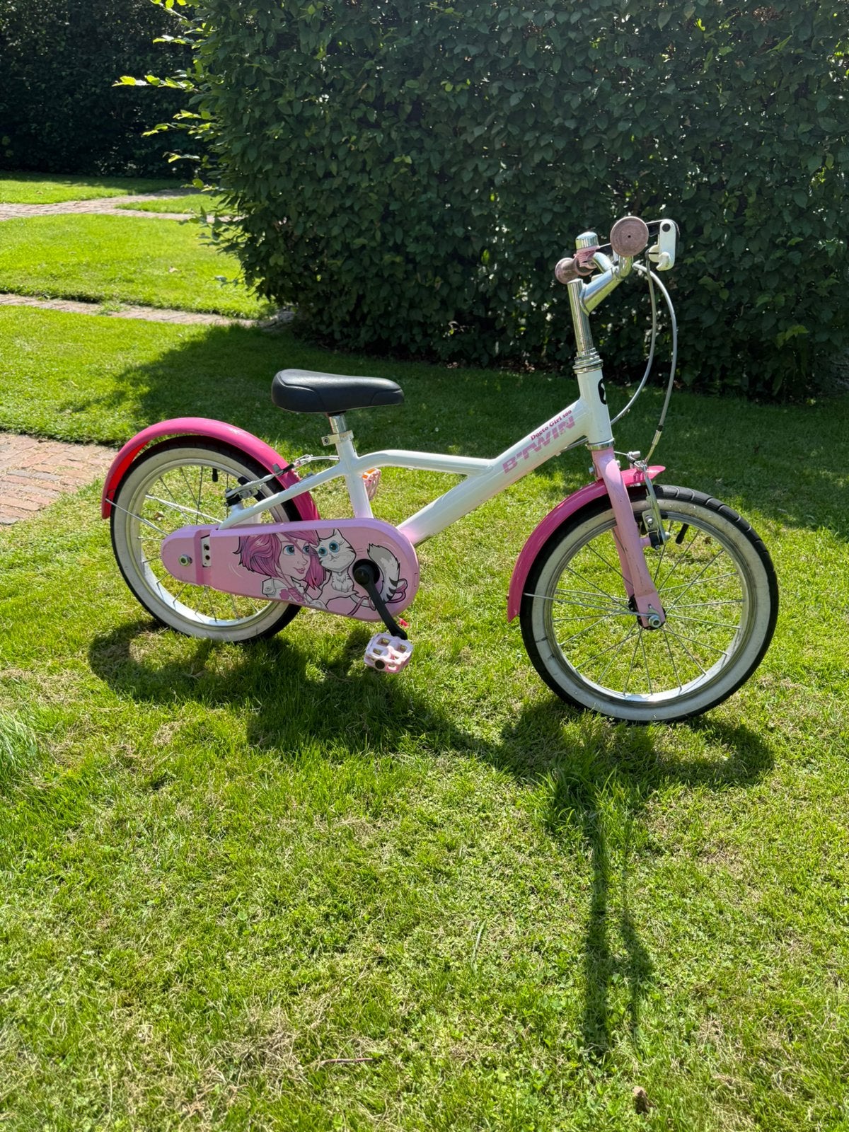 BTWIN Docto Girl 500 kinderfiets, Fietsen en Brommers, Fietsen | Kinderfietsjes, Ophalen, Gebruikt, Velgrem, 16 tot 20 inch