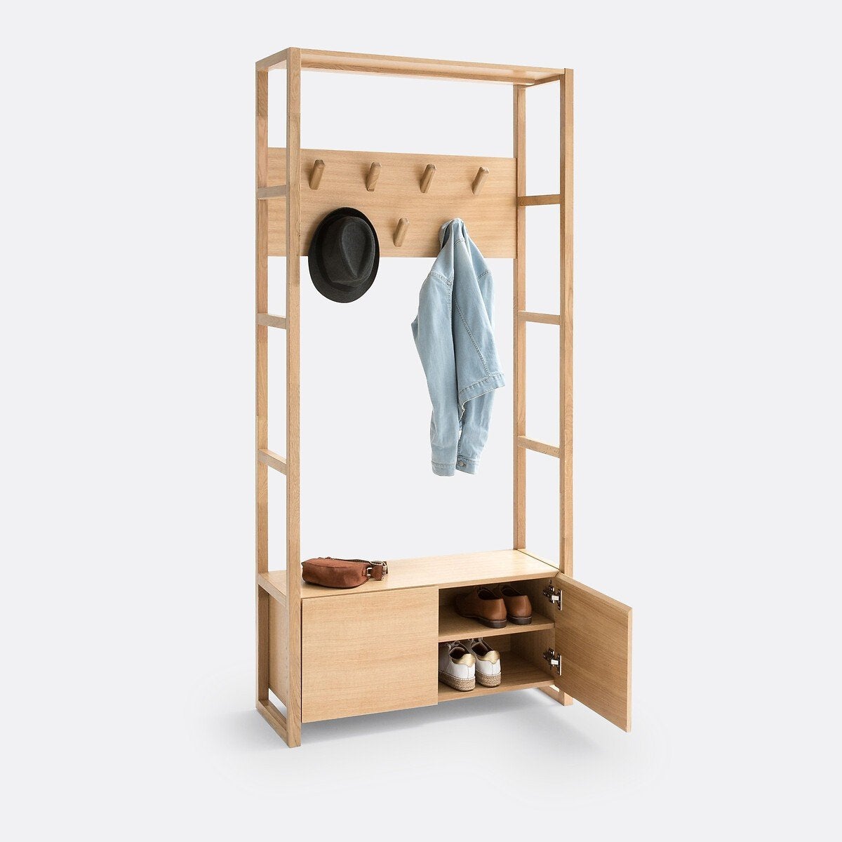 Meuble porte-manteau entrée la redoute compo., Maison & Meubles, Accessoires pour la Maison | Portemanteaux, Bois, Enlèvement