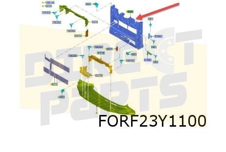 Ford Transit Courier (1/24-) voorfront Origineel! 2752108, -, Verzenden, -, Nieuw