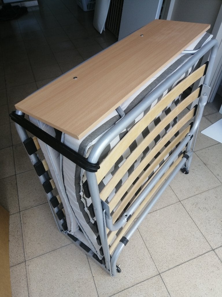Plooibaar logeerbed, Huis en Inrichting, Ophalen, Eenpersoons, 190 cm of minder, Zo goed als nieuw