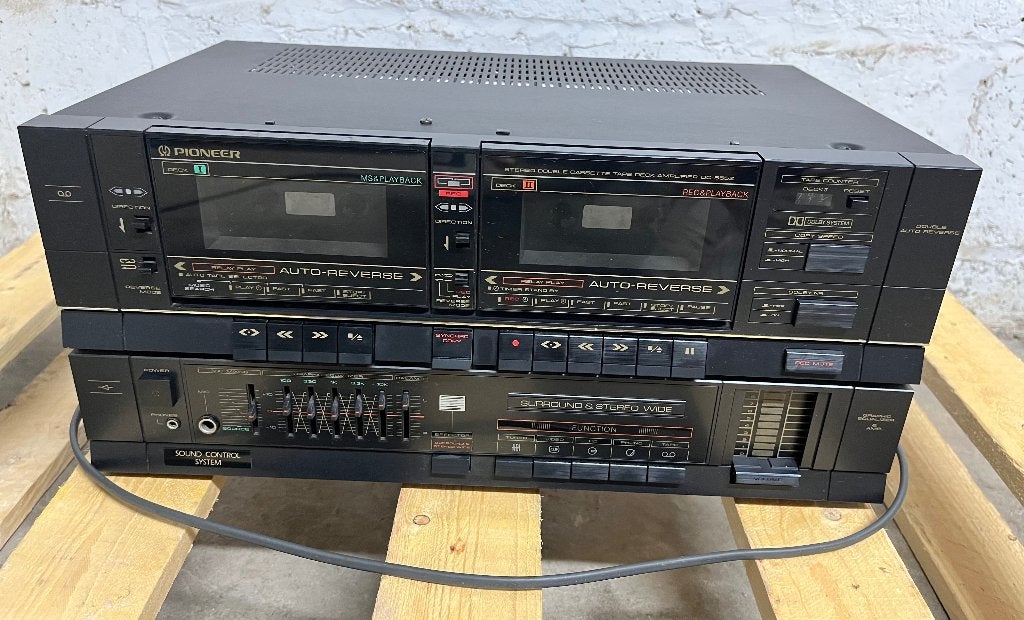 Chaîne Hi-Fi vintage Pioneer Magnétocassette double DC-555Z, Enlèvement, Utilisé, Pioneer