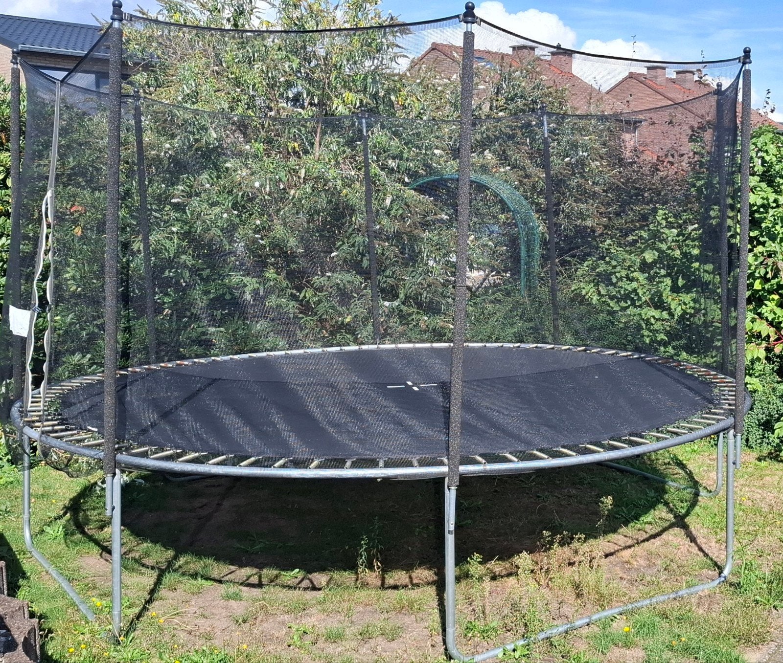 Grote trampoline met trapje, Ophalen
