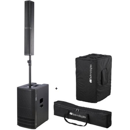 2x dB Technologies ES 1002 + Housses et Accesoires, Musique & Instruments, Enlèvement, Comme neuf, Sono