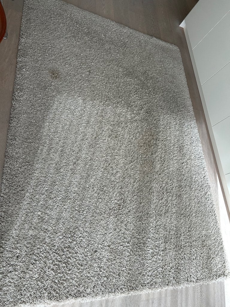 Tapijt hoogpolig, Huis en Inrichting, Ophalen, Gebruikt, Beige, 150 tot 200 cm