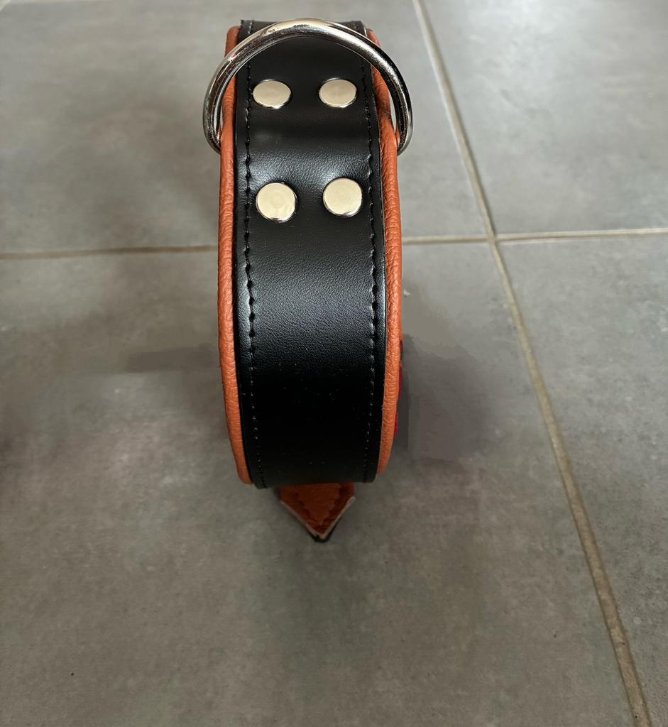 Nieuwe leer halsband maat xl, Dieren en Toebehoren, Ophalen, Zo goed als nieuw