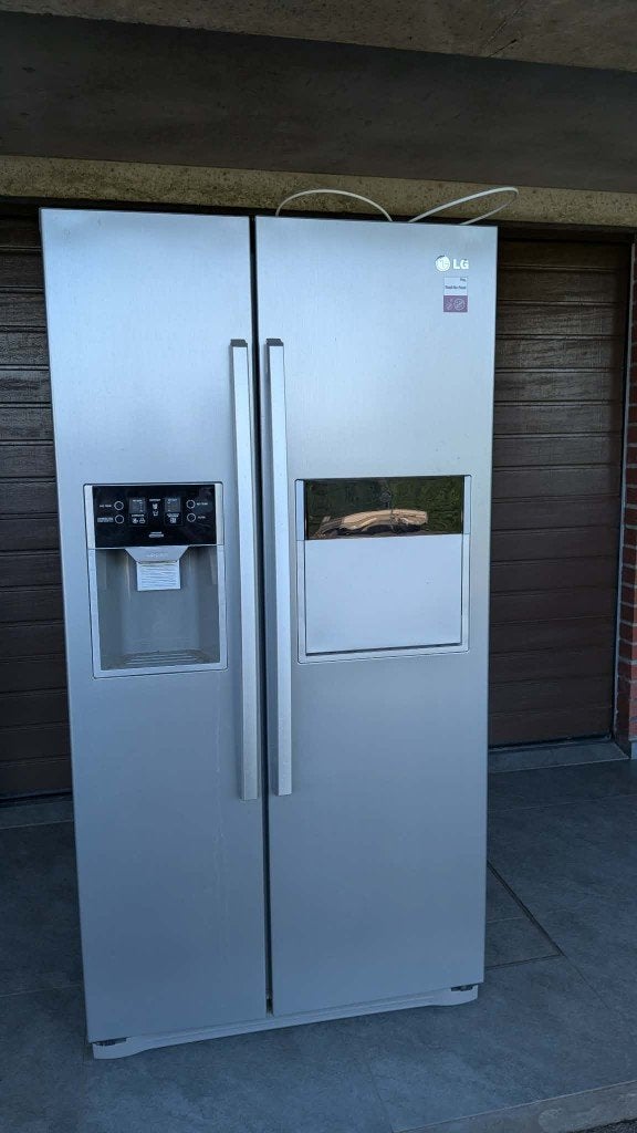 frigo americain, Ophalen, 150 tot 200 liter, 60 cm of meer, Met aparte vriezer