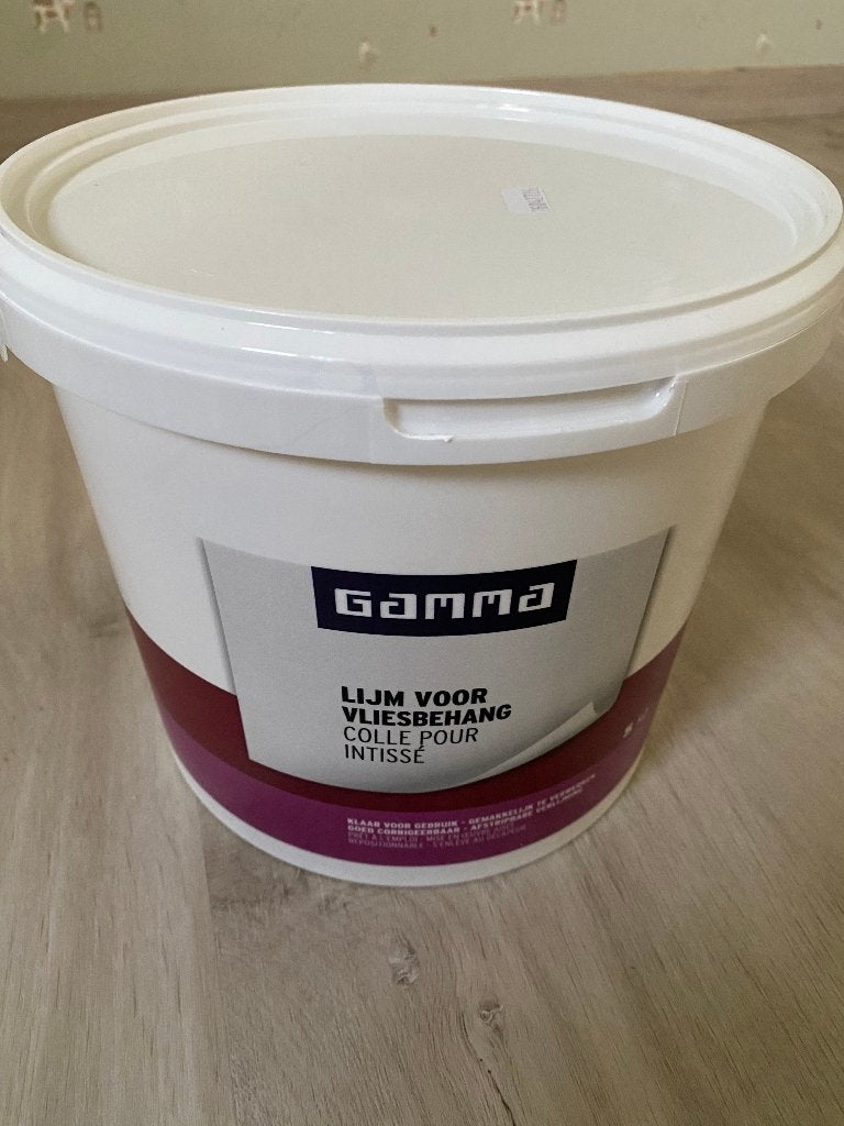 Gamma lijm voor vliesbehang 5kg - bijna nieuwe pot, Doe-het-zelf en Bouw, Ophalen