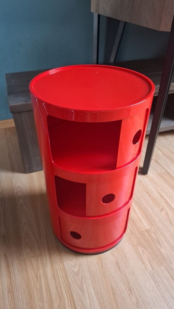 Kartell Componibili 3 modules design nachtkastje, Ophalen, Overige materialen, Minder dan 45 cm, 55 tot 70 cm