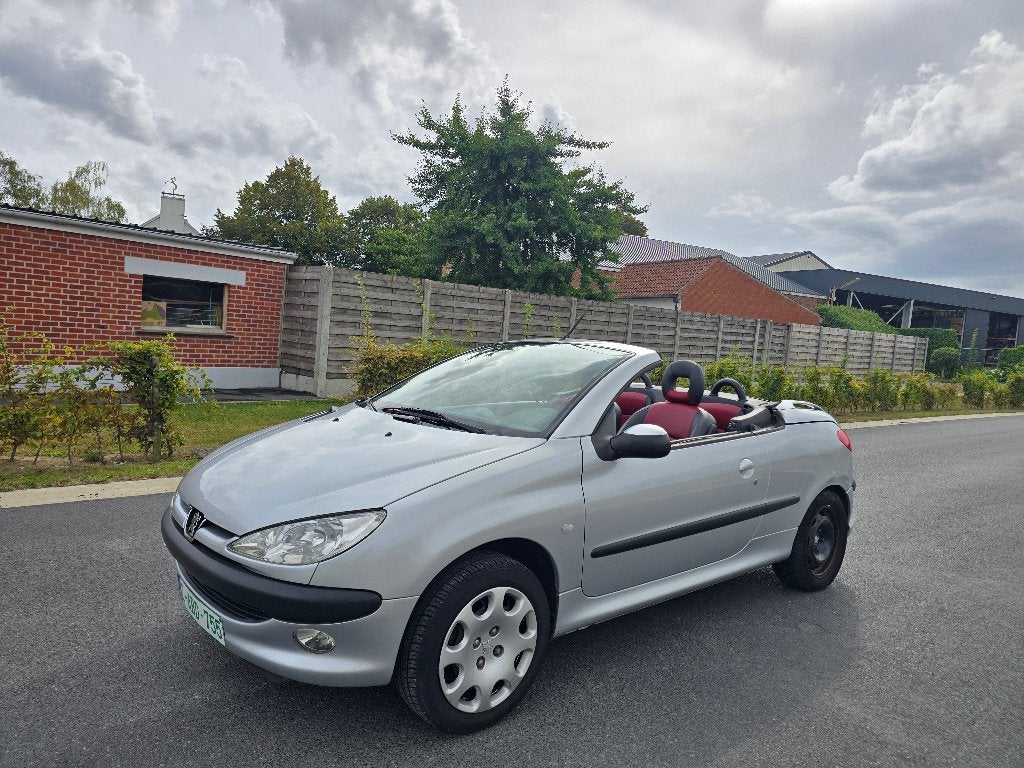 Peugeot 206cc 1.6i  cabrio - afkomstig van 1ste eigenaar, Autos, Cuir, Argent ou Gris, Achat, Entreprise