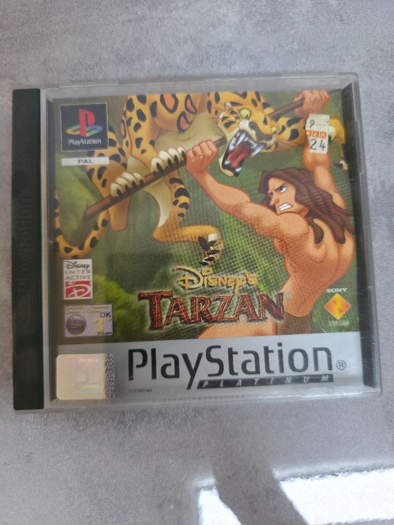 Tarzan PS1 doosje zonder cd (PAL), Gebruikt, Verzenden, 1 speler, Eén computer