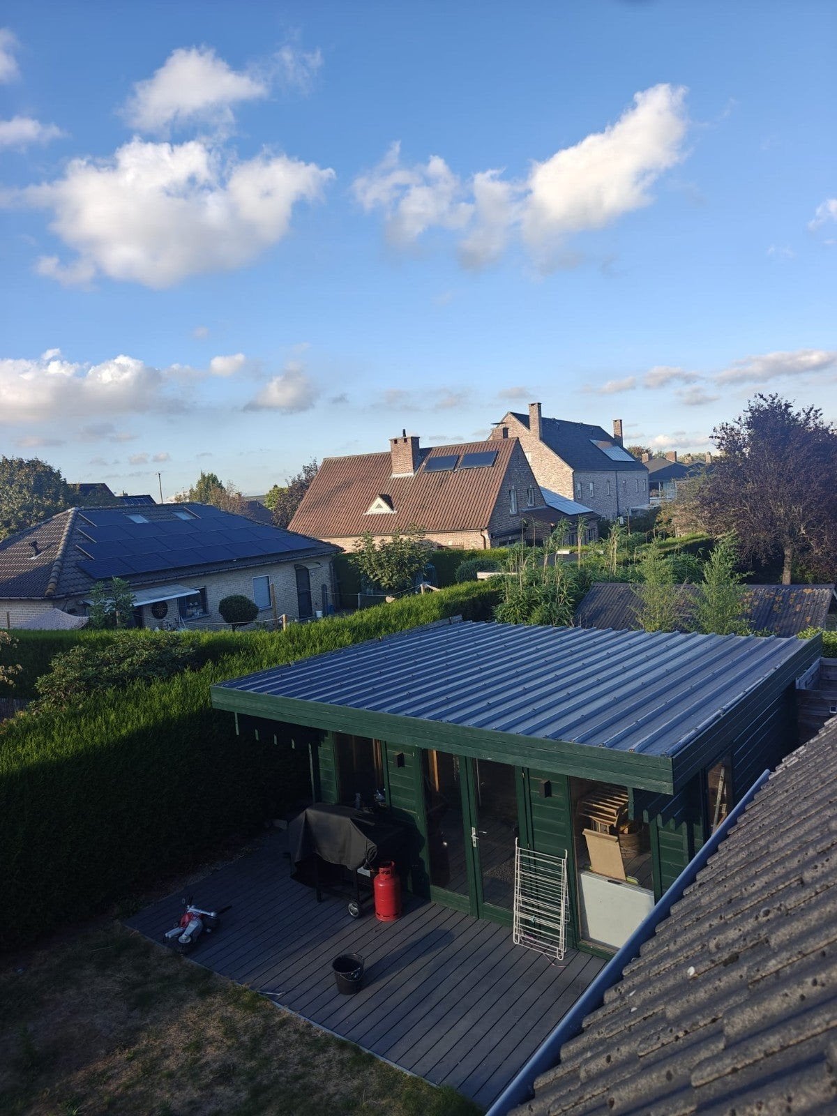 blokhut tuinhuis poolhouse, Enlèvement, Bois, Cabane en bois, 3 fenêtres ou plus