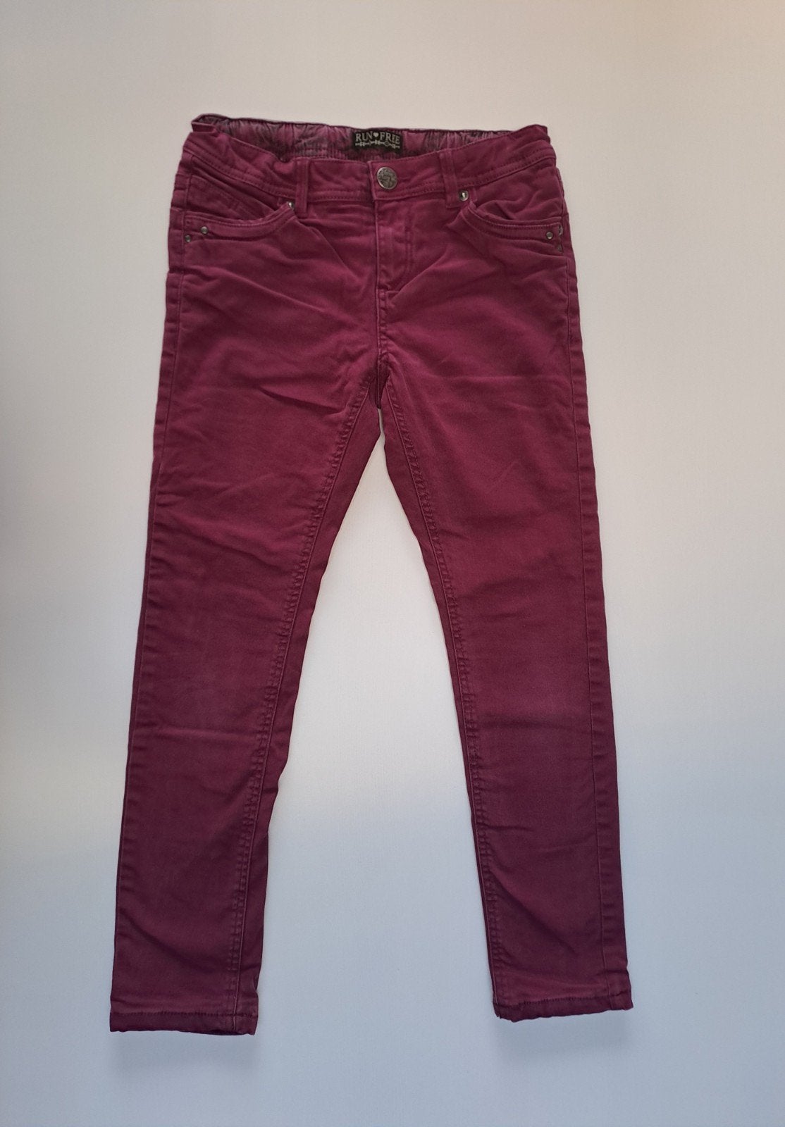 Jean droit doublé violet t 140, Enfants & Bébés, Pantalon, C&A, Enlèvement ou Envoi, Utilisé