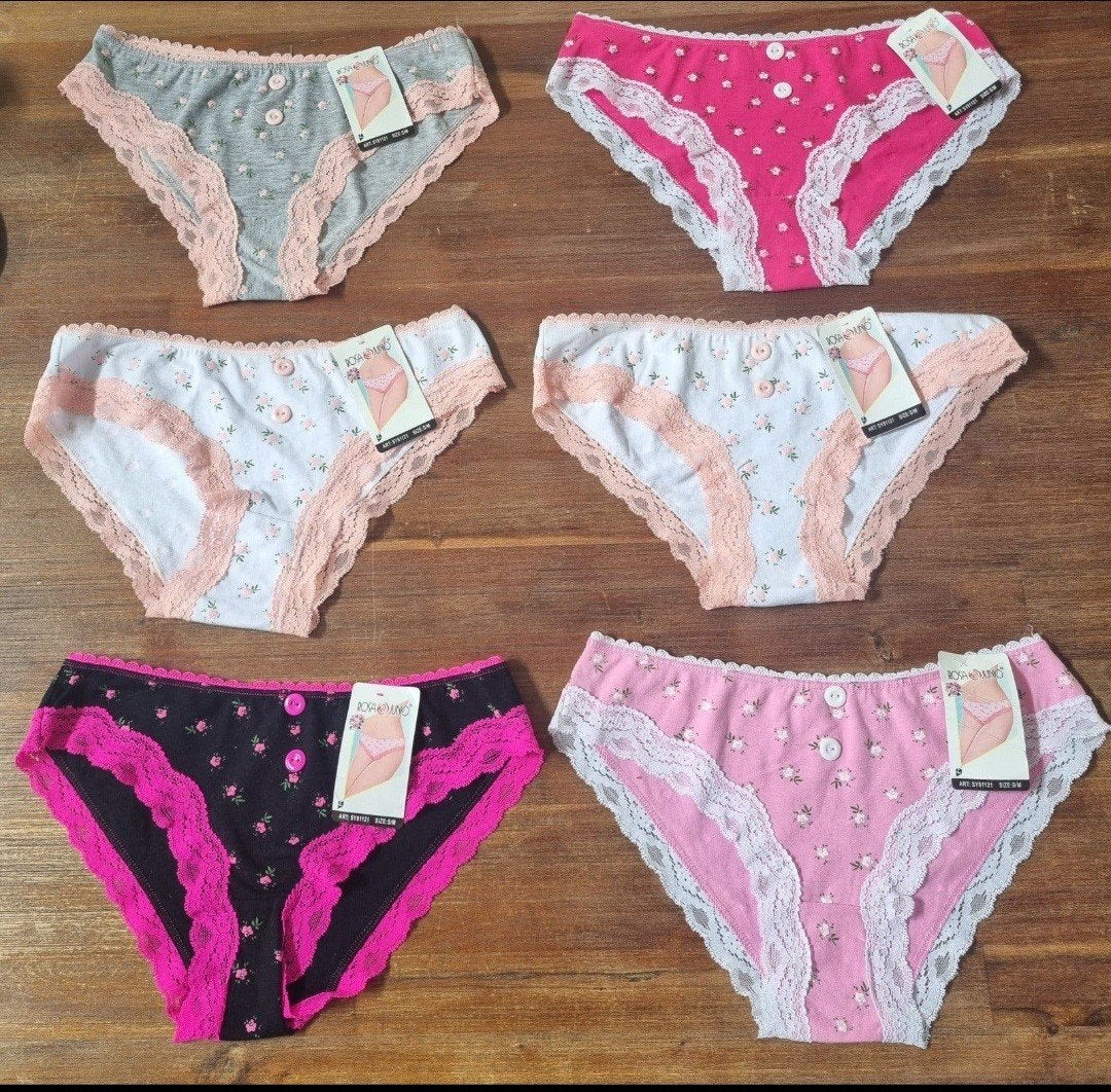 Rosa&Junio Lot de 6 nouvelles culottes pour femmes, taille S, Rosa&Junio, Enlèvement ou Envoi, Multicolore, Slip