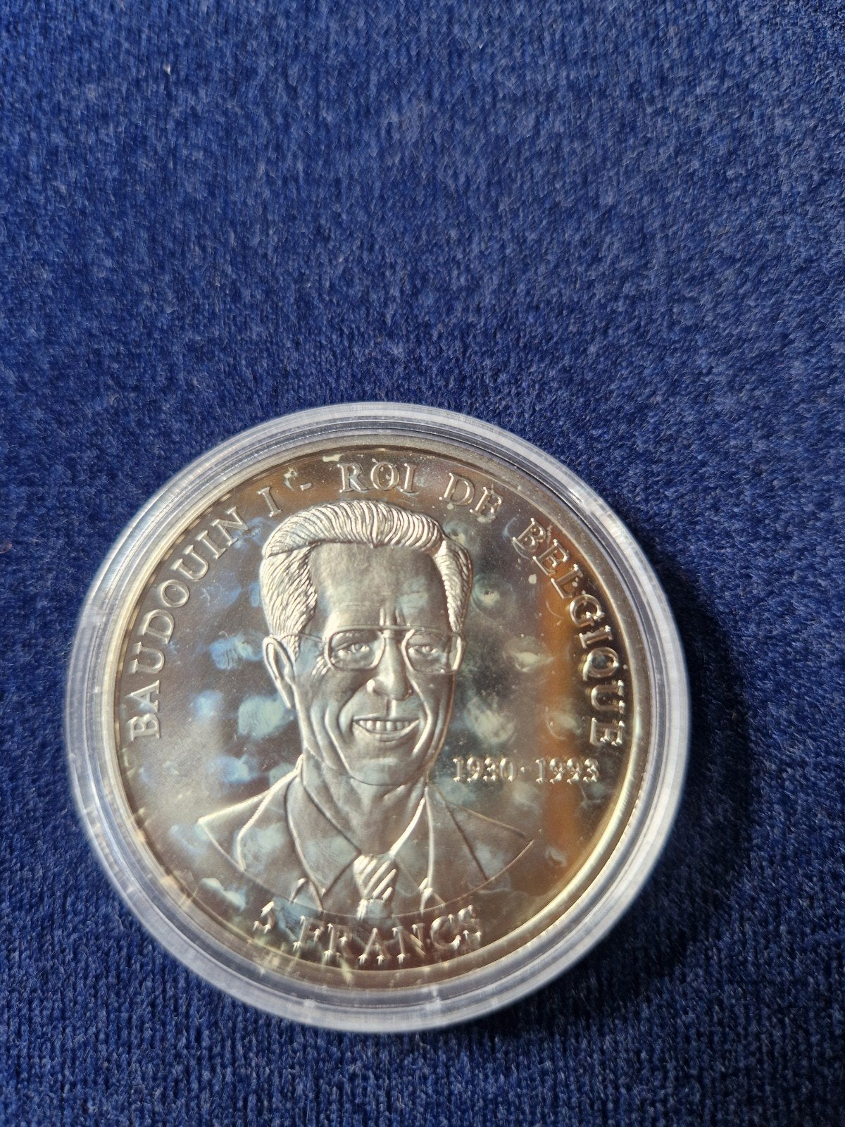 Médaille commémorative du roi Baudouin - 5 francs - Congo, Enlèvement