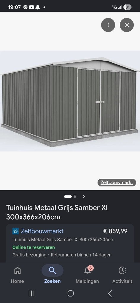 Tuinhuis, Tuin en Terras, Ophalen, Gebruikt, Tuinhuis