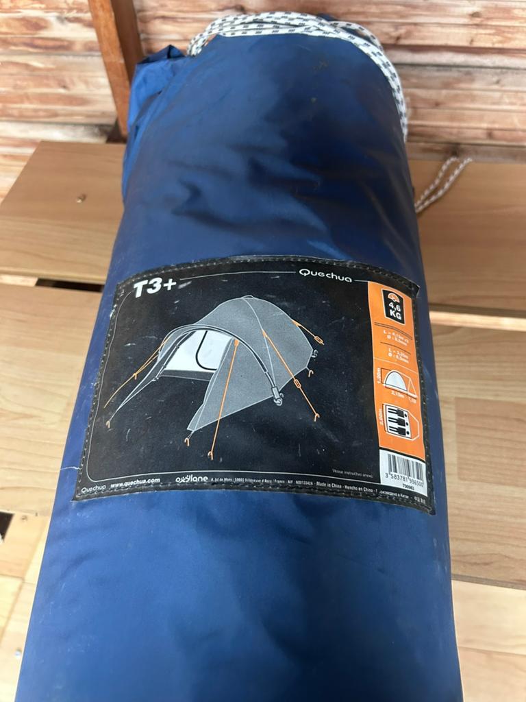 Decathlon Quechua T3+ , 3 Persoons Kampeertent, Caravans en Kamperen, Tenten, Ophalen, Zo goed als nieuw