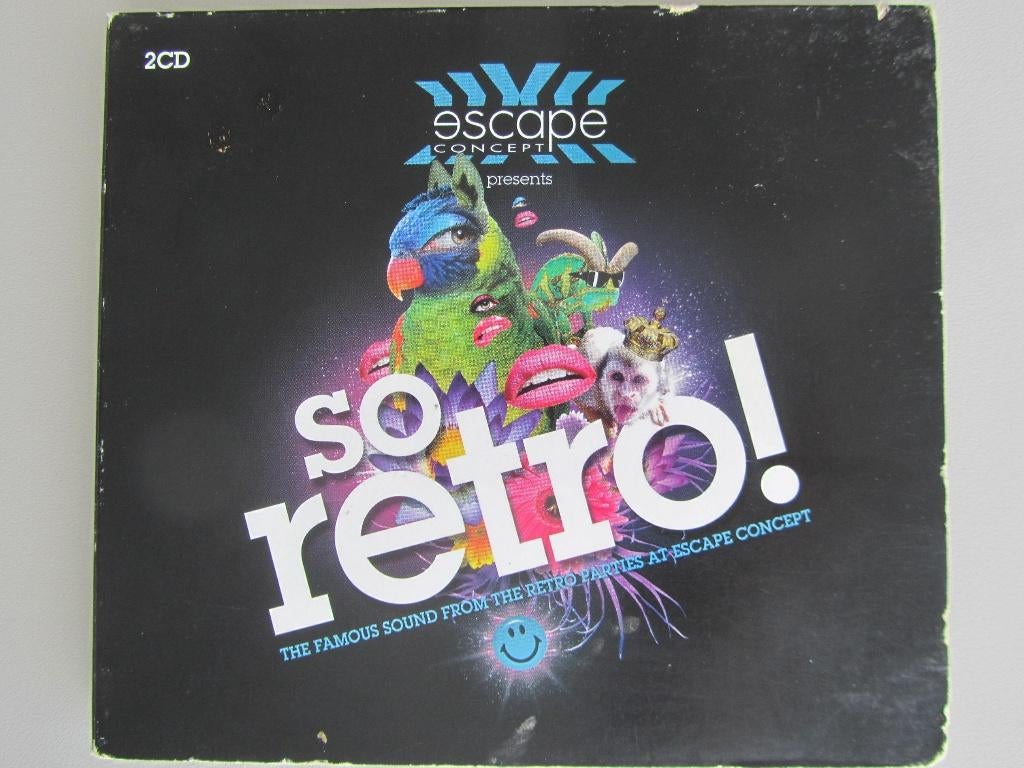 2CD ESCAPE CONCEPT PRESENTS SO RETRO! (30 tracks), Ophalen of Verzenden, Gebruikt