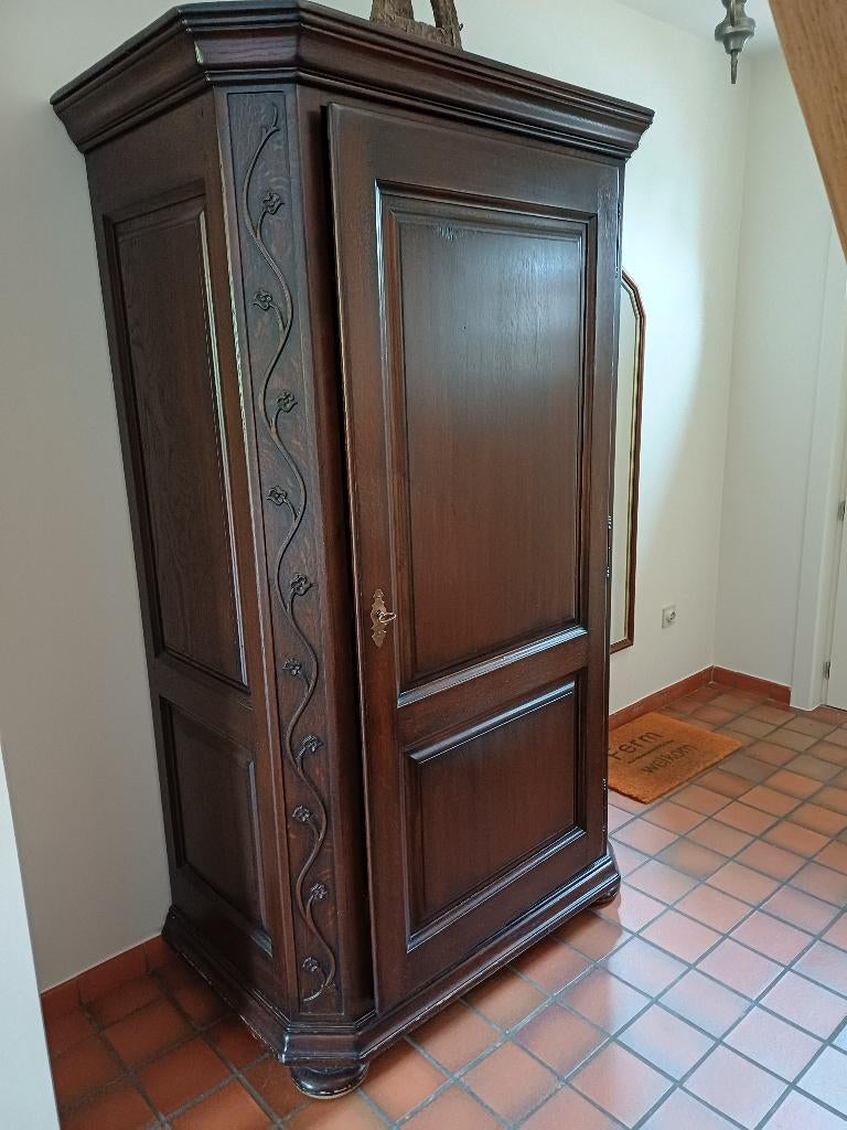 kast te koop voor in de hal, Rustiek, 100 à 150 cm, Utilisé, Chêne
