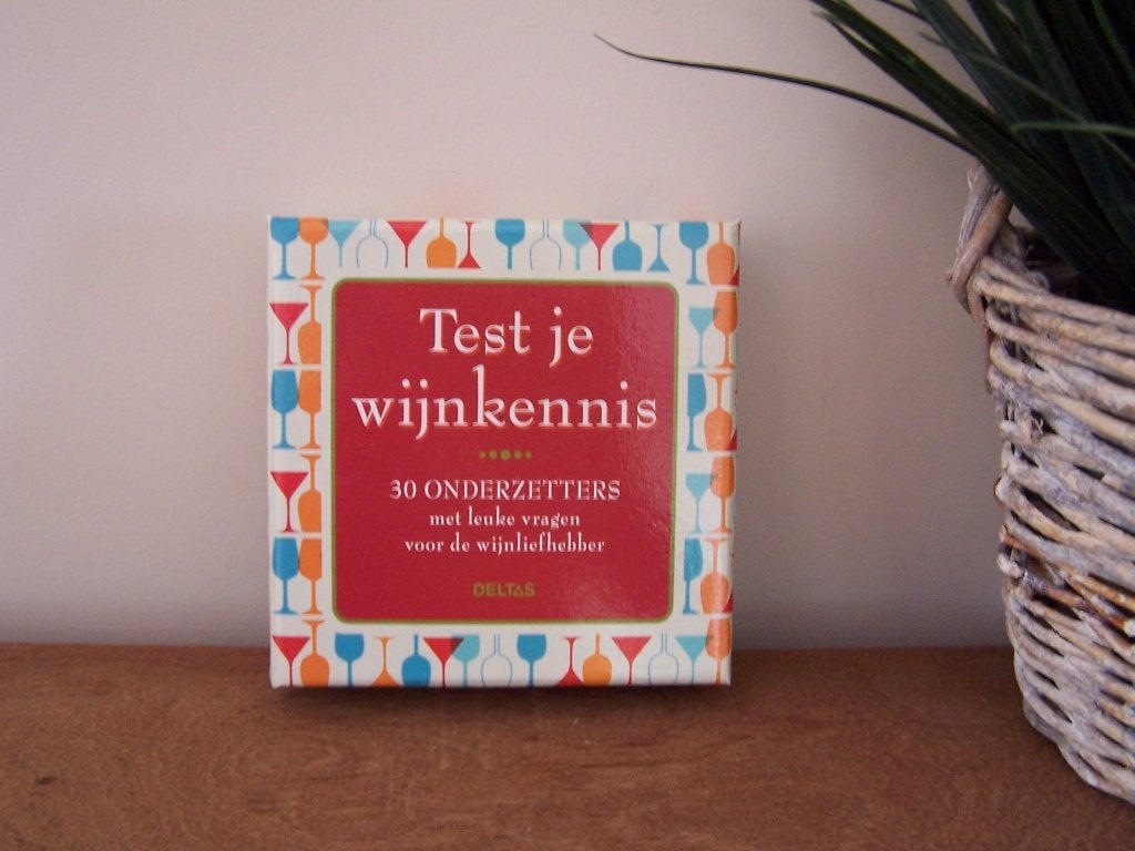 Nieuw – set van 30 wijn‑onderzetters met quizvragen, Glasonderzetter, Nieuw, Ophalen of Verzenden, Overige kleuren