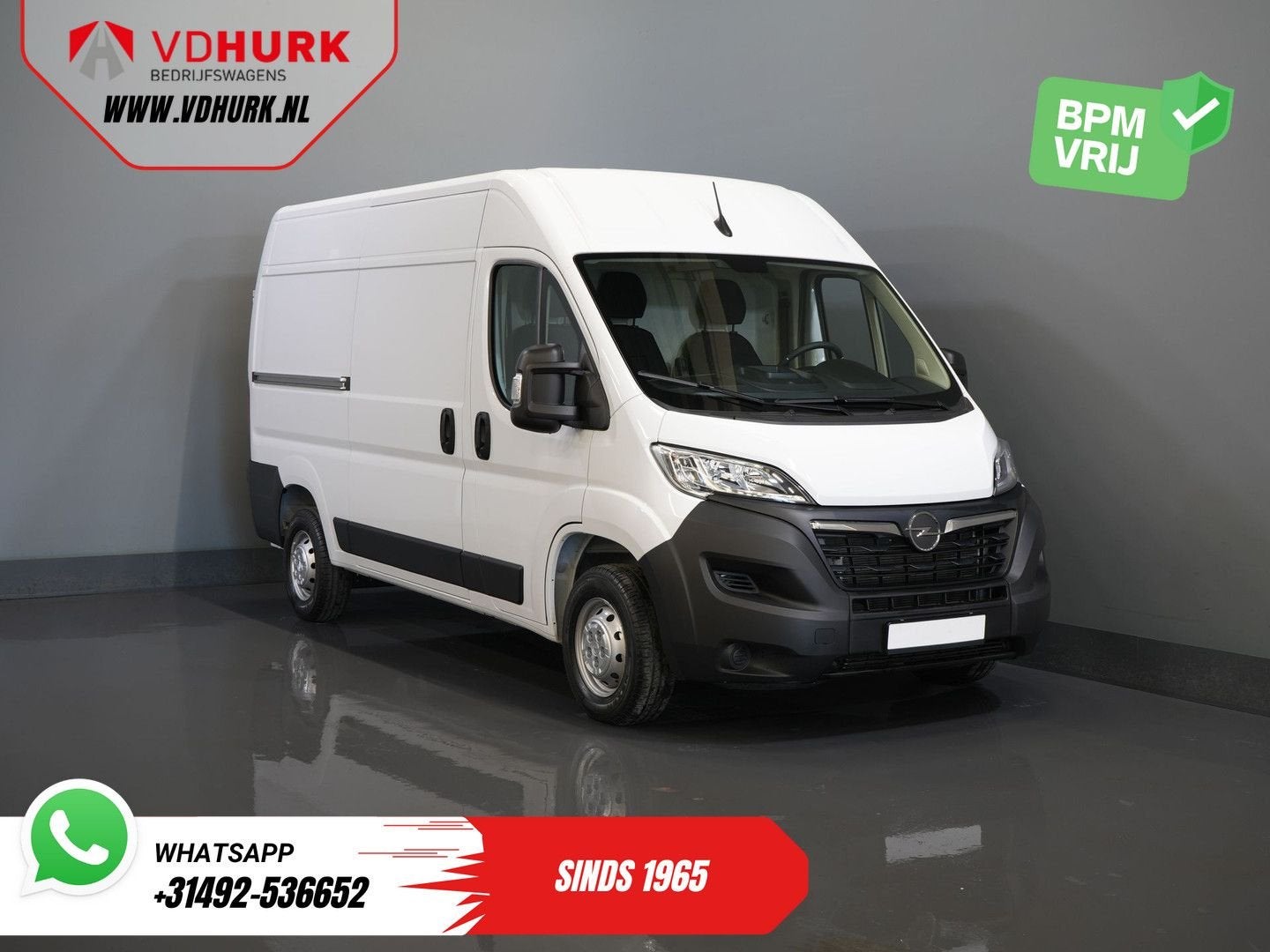 Opel Movano 2.2 140 pk L2H2 Betimmering/ Carplay/ 270Gr.Deur, Wit, Bedrijf, Parkeersensor, Te koop