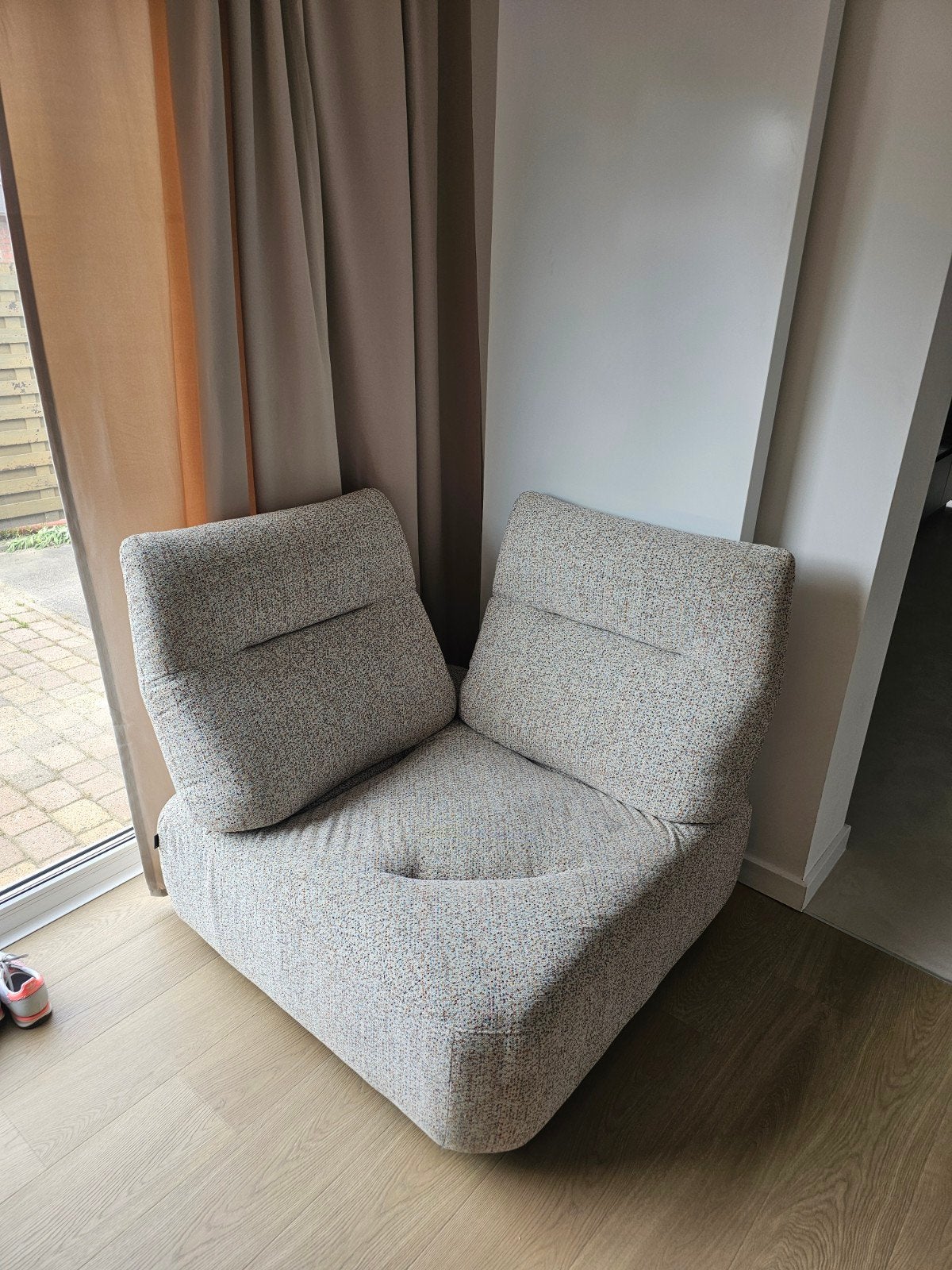 Design hoekfauteuil, Ophalen, Stof