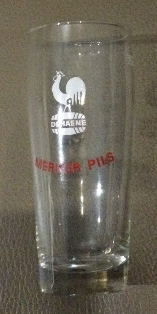 Bier brouwerij Dehaene Merkor pils 25cl rode tekst, Enlèvement ou Envoi, Comme neuf