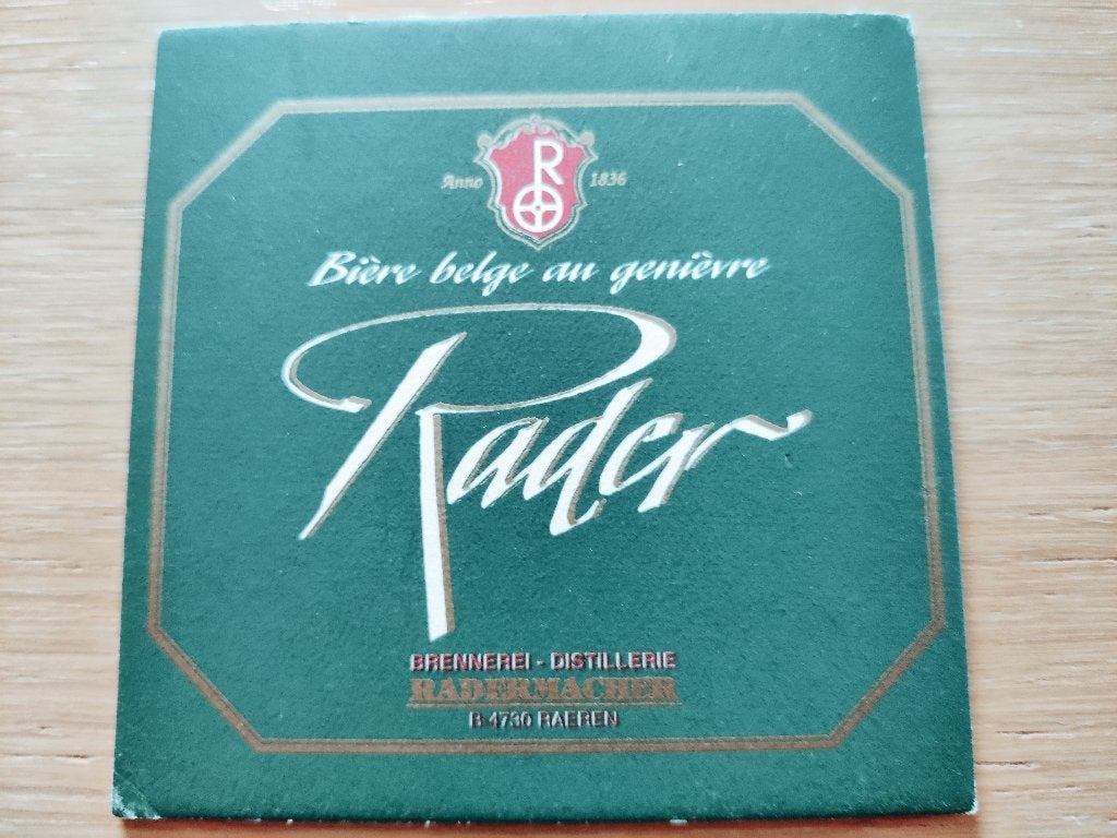 Bierviltje Rader (Val-dieu), Collections, Marques de bière, Enlèvement ou Envoi, Comme neuf, Sous-bock, Autres marques