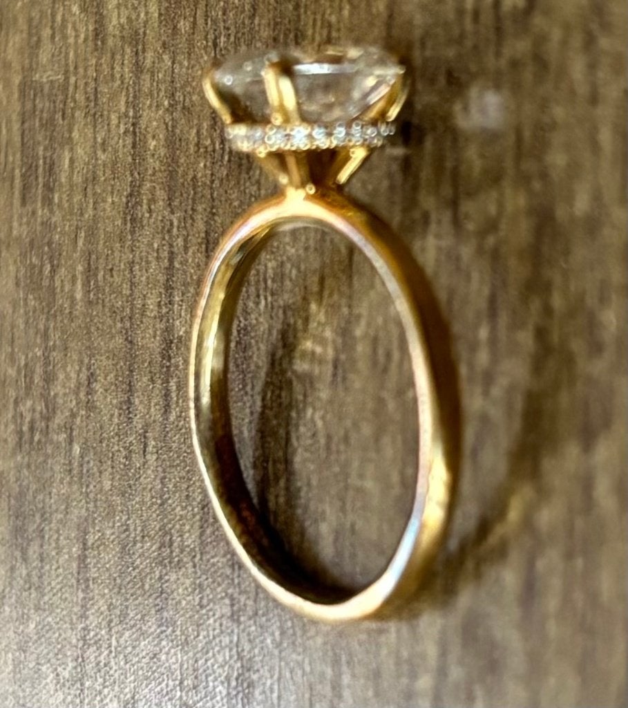 Bague en or 18K – Diamant 1,73 ct F VS1 – Certificat IGI, Bijoux, Sacs & Beauté, Enlèvement ou Envoi, Or, Comme neuf, Or