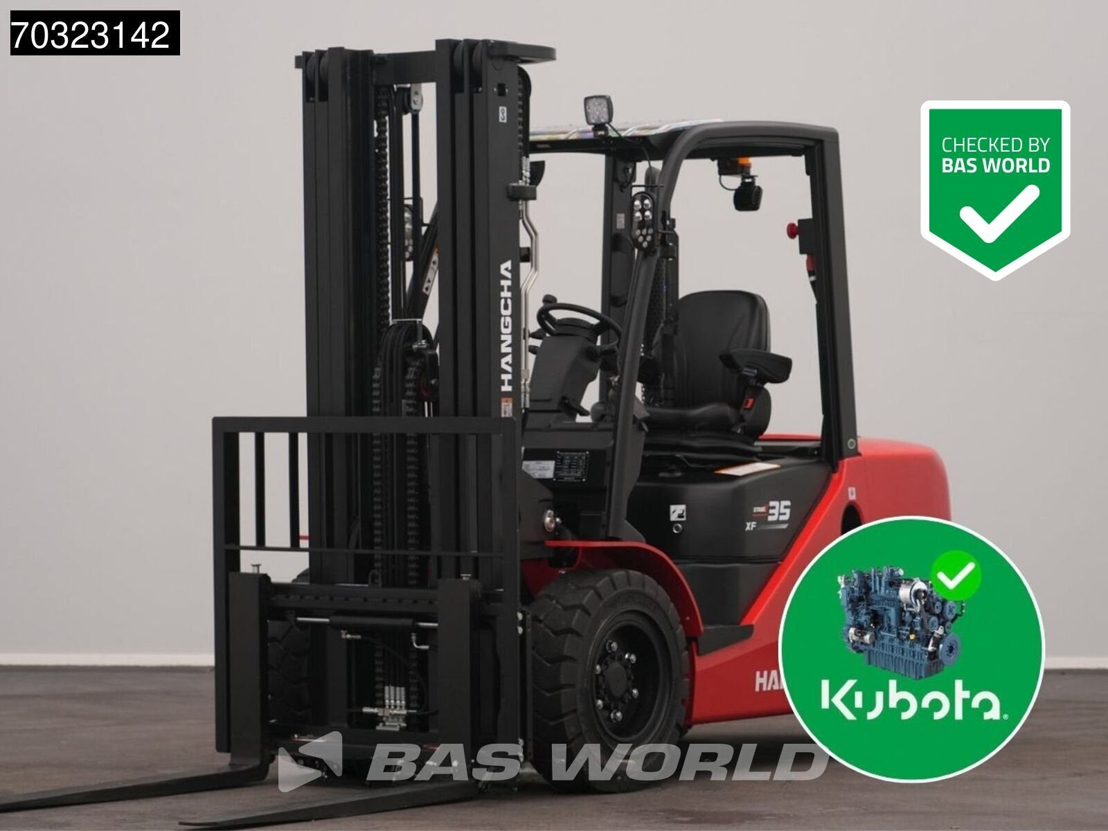 Hangcha CPCD35 FACTORY WARRANTY – KUBOTA ENGINE - CE, Diesel, Chariot élévateur, Hangcha