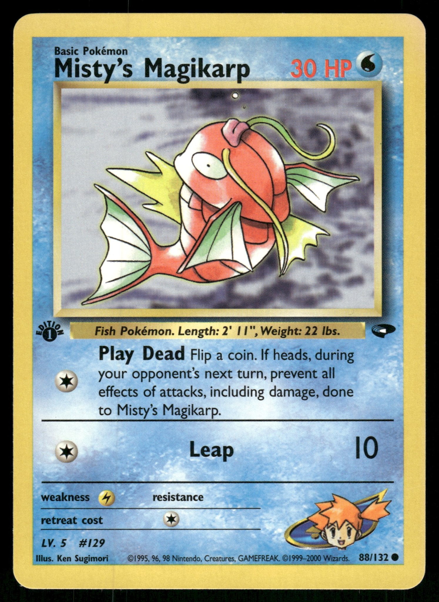 Misty's Magikarp 88/132 - Gym Challenge (1st edition) (NM), Verzenden