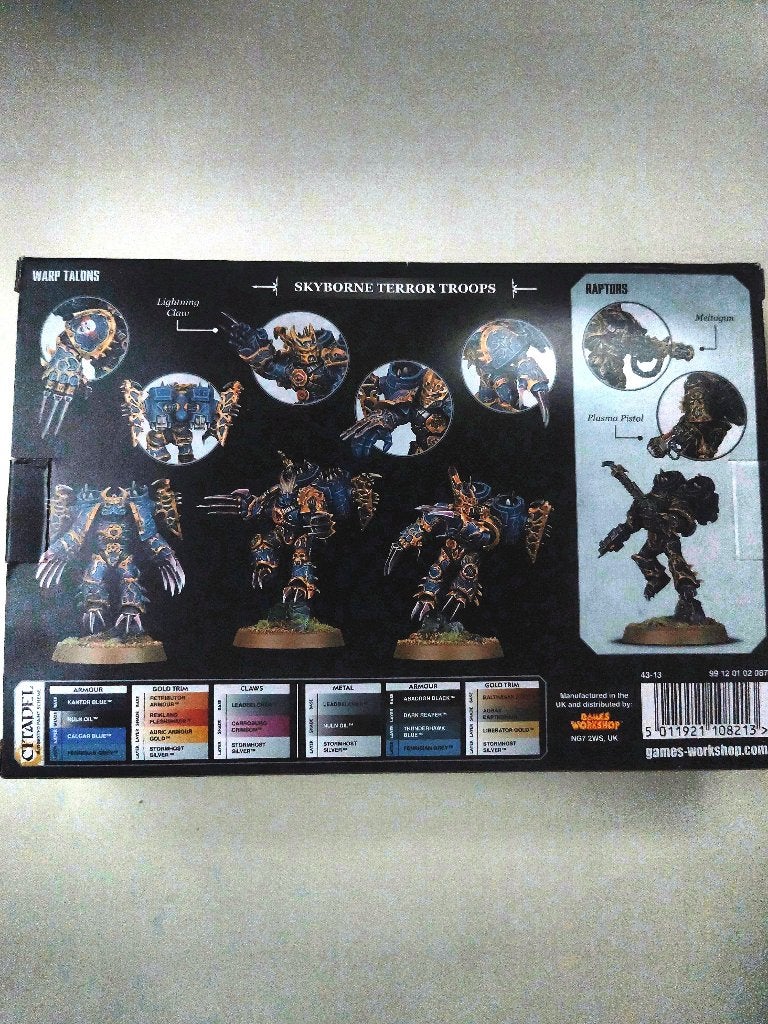 Warhammer 40K Chaos Space Marines Raptors, Hobby en Vrije tijd, Ophalen of Verzenden, Zo goed als nieuw, Warhammer 40000, Figuurtje(s)