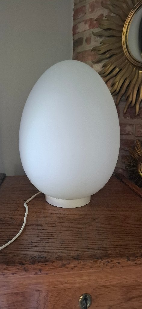 Design tafellamp "Domec Luminaires" - jaren '70, Moins de 50 cm, Enlèvement ou Envoi, Comme neuf, Verre