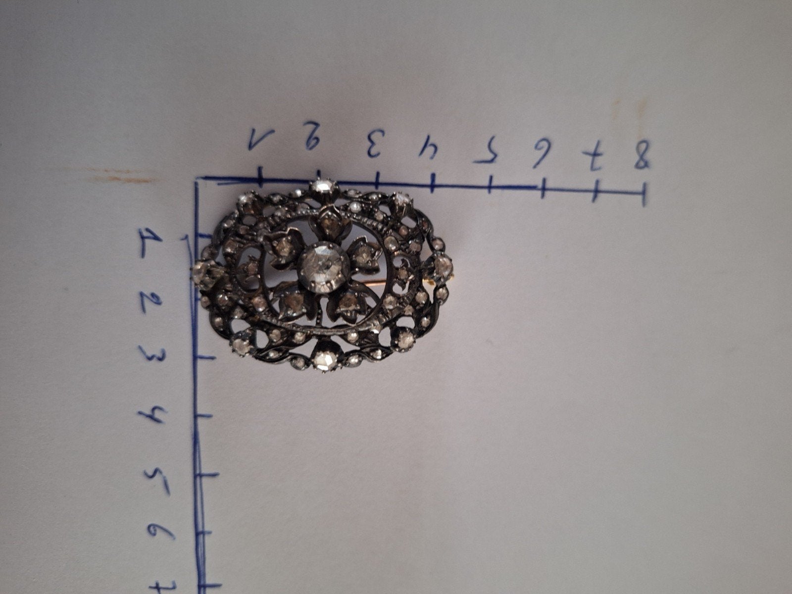 antieke broche in goud, Ophalen, Goud, Broche