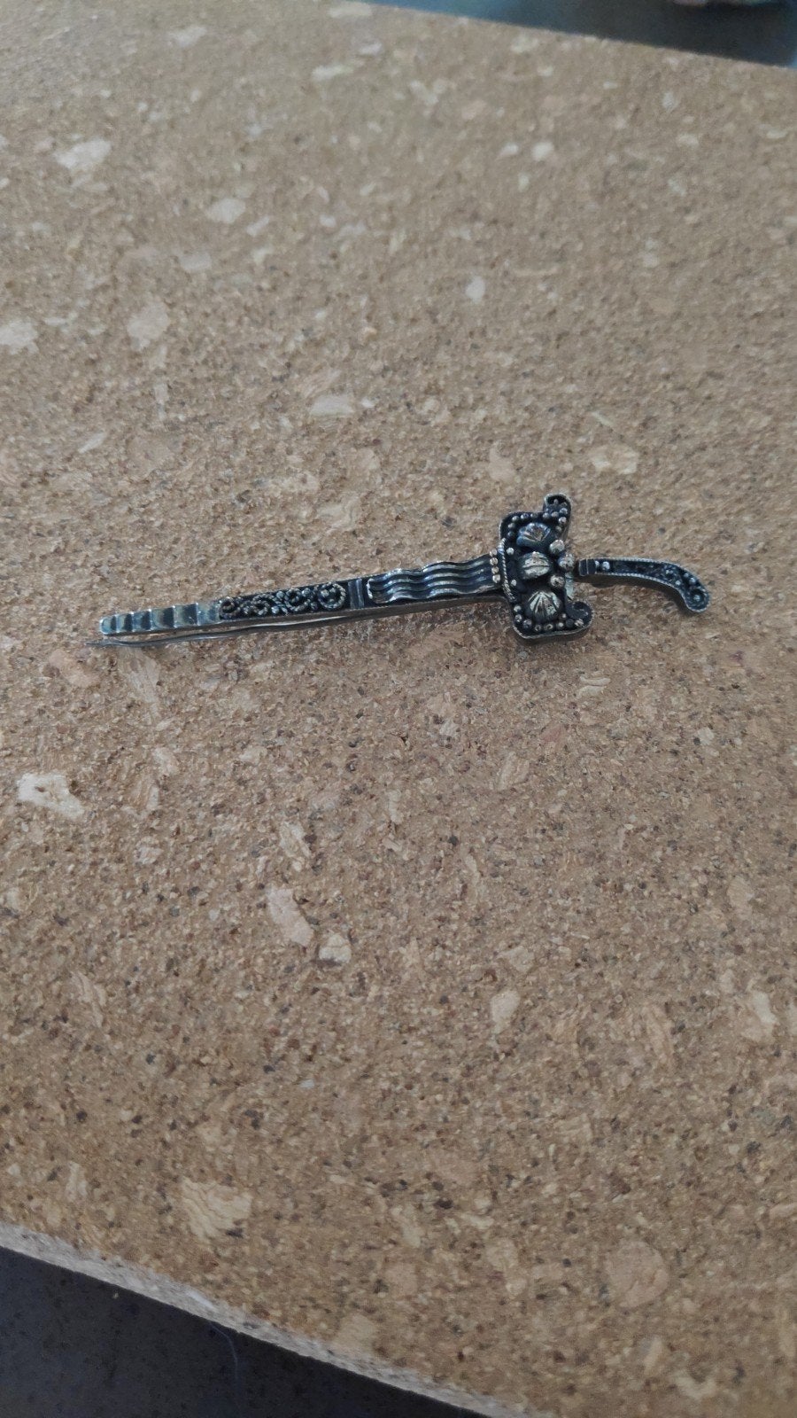 antieke sierspeld, Antiek en Kunst, Ophalen, Zilver