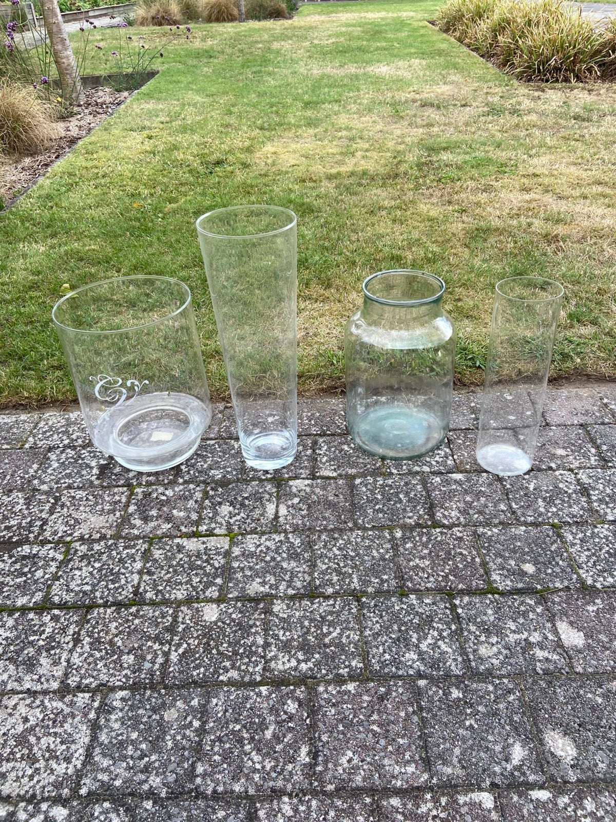 Glazen vazen/windlicht, Ophalen, Zo goed als nieuw