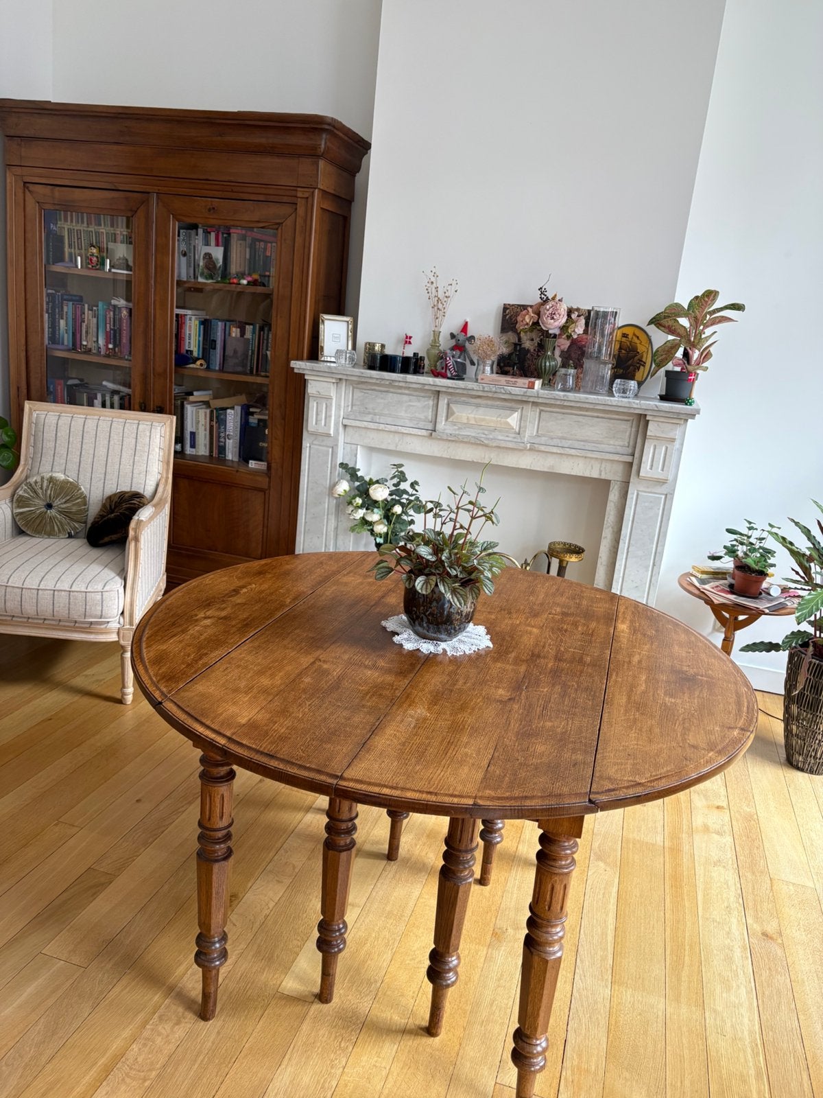 Table à manger extensible « Louis Philippe », Maison & Meubles, Enlèvement, Comme neuf