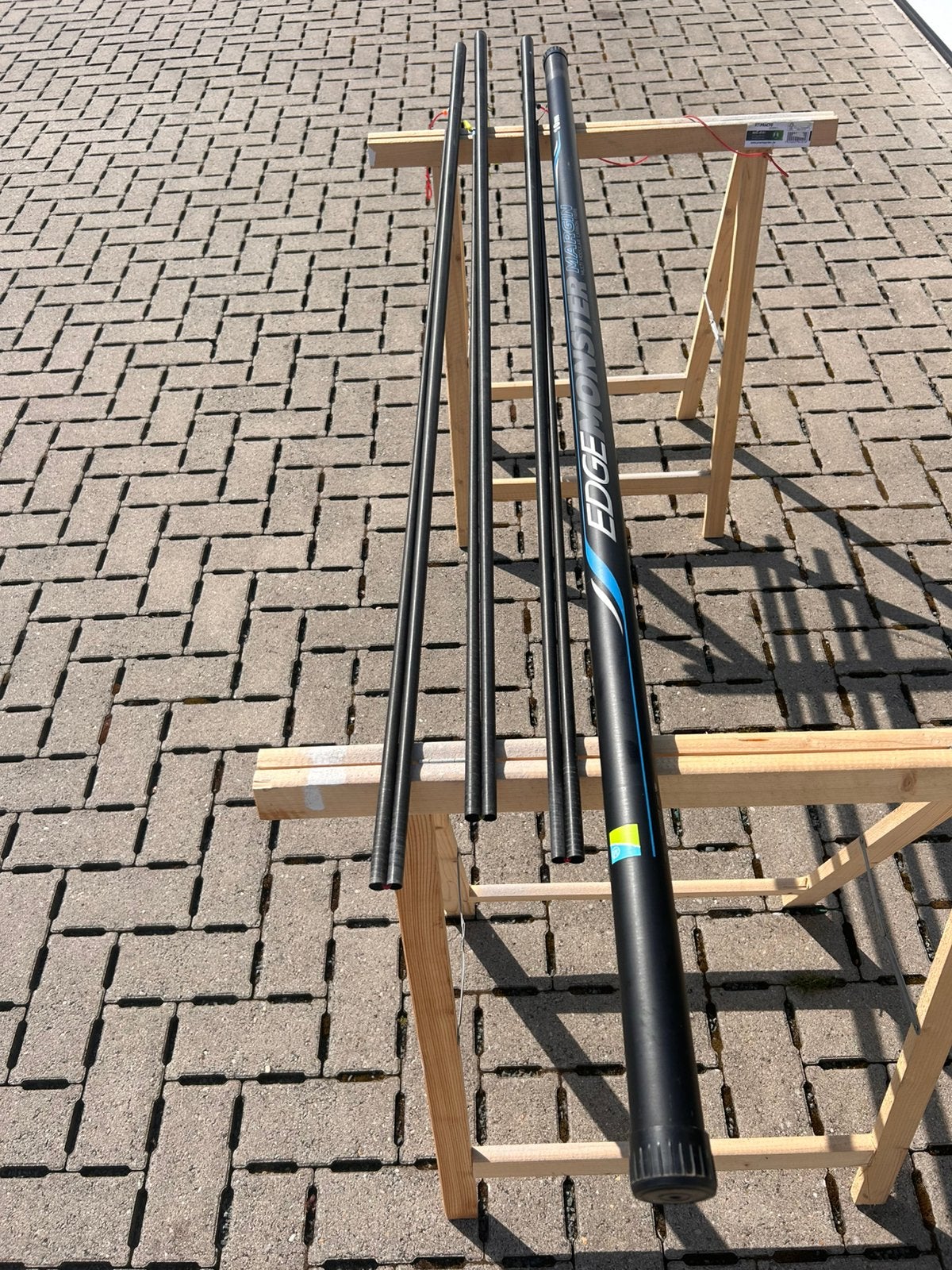 2 Stuks Preston Monster Edge 10M met Telkens 2 topsets pula, Ophalen, Zo goed als nieuw