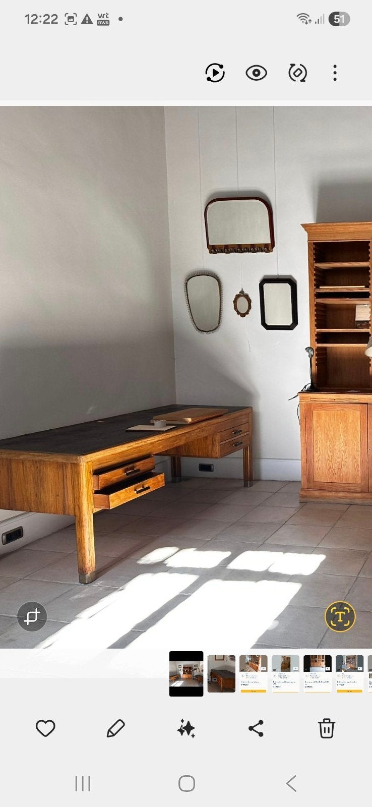 Koloniaal bureau 2 stuks, Ophalen