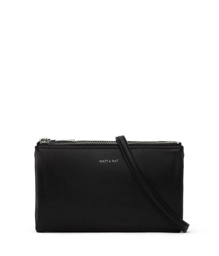 Sac à main en cuir vegan Matt & Nat noir, Enlèvement ou Envoi, Neuf, Noir, Sac à main
